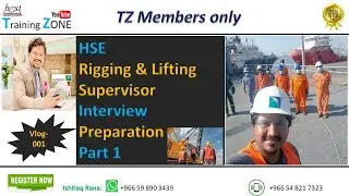 Saudi Aramco HSE Rigging & Lifting Supervisor Interview Preparation- Marine Industry (Part 1)