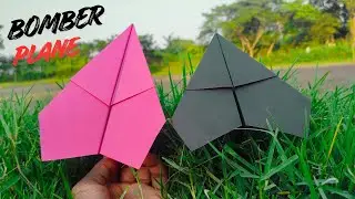 DIY Boomerang Paper Airplane | Super Easy Origami Plane Tutorial | Maple Drawing Craft