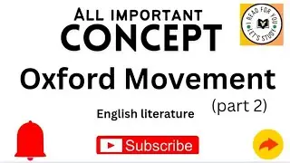 Oxford movement part2#uptgt/pgt2025#@ireadforyou