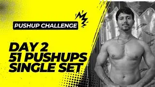 DAY 2 | 51/80 Pushups | Natural Workout | Consistency Challenge 