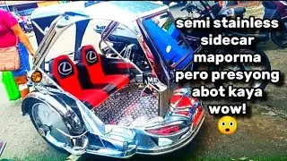 semi stainless  sidecar maporma presyong abot kaya | yamaha ytx 125 with sidecar