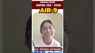 🏆Meet AIR- 9 | NIPER JEE-2025| SIMRAN RANE a classroom Student at GDC Classes. #niperjee2025