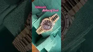 #rolex Black &ldquo;Mother of Pearl&rdquo; DateJust 31mm President Bracelet #劳力士 #watch #18k