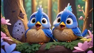 Os Peitos dos P&aacute;ssaros Azuis Fazem Puff Pu | Can&ccedil;&atilde;o Infantil Brasileira | Nursery Rhyme for Kids