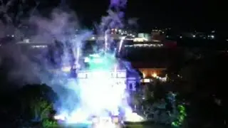 PROVINCIAL CAPITOL LAGOON LIGHTS ON..