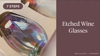 ETCHED WINE GLASSES | How To Etch Glass with Etching Cream | Cricut Made