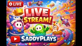 Fall Guys Live Stream 🔴 | Can I Win the Crown Today? | SaddyPlays #fallguys #gaminglive #games