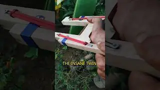 The Insane Twin: A Wooden Matchstick Gun Build #DIYSlingshot #WoodenToys #MatchstickGun
