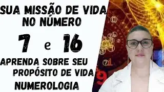 MISS&Atilde;O DE VIDA NO N&Uacute;MERO 7 e 16 - COMPREENDA SEU PROP&Oacute;SITO DE VIDA