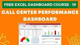 Excel Dashboard Course #19 - Call Center Performance Dashboard in Excel