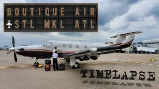 Full Flight: Boutique Air | STL-MKL-ATL [TIMELAPSE]
