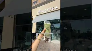trying the Heytea triple matcha #shorts