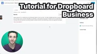 Tutorial for Dropboard Business features