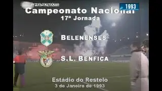 Belenenses 1-1 Benfica  Época 92/93