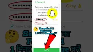 Snapchat Ka Password Kaise Change Kare | How To Change Snapchat Password | #sorts #viral #tech