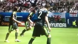 England vs Wales 0 1 Gareth Bale Amazing Freekick Goal EURO 2016