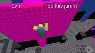 Can @DaquavisMC-c5p do a 1x4 stud stickout wallhop? #realrosa #wallhop #roblox 