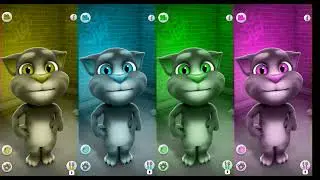 Tom Ginger Cat Color Effects Funny videos || talking Tom fun Android ios gameplay color Effect video