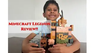 Minecraft Portal Guard Wood Golem Piglin Runt Toys Review #minecraft #portalguard #toysreview