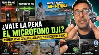 ¿VALE LA PENA el MICRÓFONO DJI? Prueba REAL de audio, alcance y reducción de ruido (50+ metros)