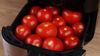 Coloca los tomates en la Freidora de Aire y el resultado te sorprenderá.