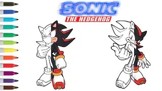 Sonic the Hedgehog Coloring Book Pages | Shadow the Hedgehog Coloring Page