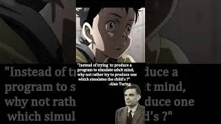 Alan Turing's AI  #animephilosophy #anime #artificialintelligence #ai #manga #mangaanime #mangaedit