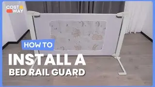 How to Install the Bed Rail Guard for Toddlers Kid with Adjustable Height | BB5645 #costway #howto