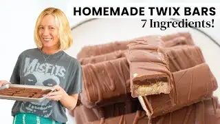 Delicious Homemade Twix Bars with Gooey Caramel | Easy DIY Organic Candy Recipe