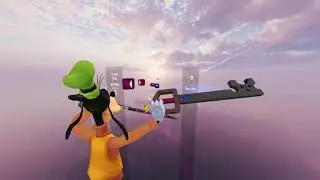 Goofy stands out above the crowd.