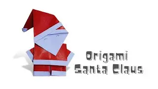 Origami Santa Claus Tutorial- Paper craft for kids- Easy origami for beginners- Christmas craft 2023