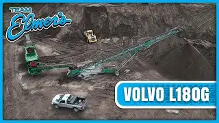 Volvo L180G Loading an Aggregate Screen | Machines in Motion