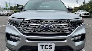 25-Plate Ford Explorer Limited AWD SUV 2.3 EcoBoost 10-Speed Auto +ICE Silver, Black leather 