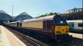 Trains at Brighton Station during Brighton Pride 2022