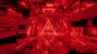 RED Neon Lights Tunnel Loop Abstract Glow Particles | motics - Wallpapers