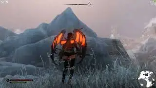 [4k] Flyrim - Demonstration of my buggy flying RIG【Skyrim Special Edition】
