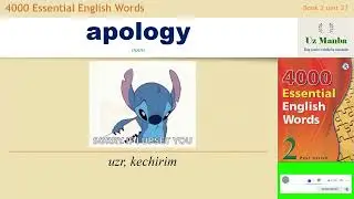 4000 Essential English Words 2 Unit 27 inglizcha lug'at