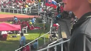 Fans of fire-sport make a wave at Cottbus stadium