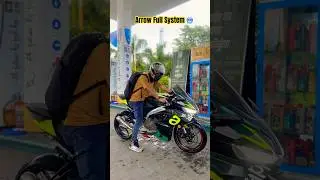 Arrow Full System in Aprilia RS457🥶| Super loud Exhaust 💥 | #apriliars457 #shorts #ytshorts #best