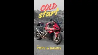 LOUD!! BMW S1000RR Cold Start 💥 Explosive Pops & Bangs! | Sandip Mane #superbike #trending