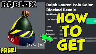 *FREE ITEM* HOW TO GET RALPH LAUREN POLO COLOR BLOCKED BEANIE IN ROBLOX - Winter Escape Event