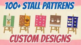 100+ Top ACNH Stall Custom Design/Pattern Codes | Animal Crossing New Horizons