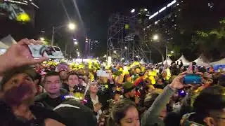 Así INICIO POLYMARCH en Angel de la independencia 31 DICIEMBRE