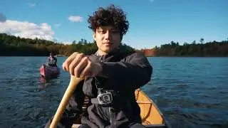 2 Day Fall Camping in Canadian Wilderness | Canoeing, Fishing, Catch & Cook