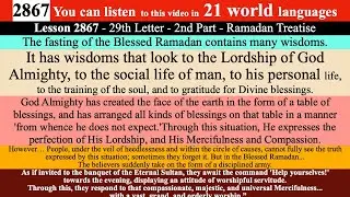 Lesson 2867 - 29.mektub-2.kısım-ramazan risalesi