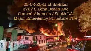 LAFD: Firefighters Battle South LA Commercial Blaze | March 2, 2021