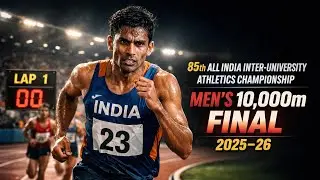 85th All India University Athletics 2025-26 | Men 10000m Final Race |RGUHS #univerisity #games #10km