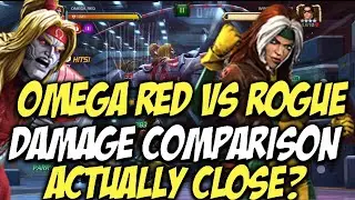 Rogue Vs Omega Red Damage Comparison | Surprisingly Close! | MCOC
