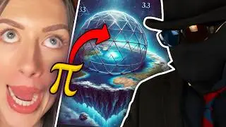 Плоская Земля 369&deg; и небо 𝛑=3,33