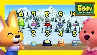 Learn numbers with Eddy the Clever Fox EP2 10 Little Friends | Pororo the Little Penguin